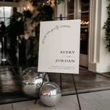 Minimalist Wedding Welcome Sign | Let's Get This Party Started