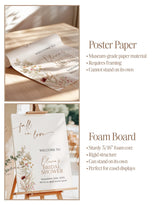 Wildflower Bridal Shower Welcome Sign | Boho Love Welcome Sign