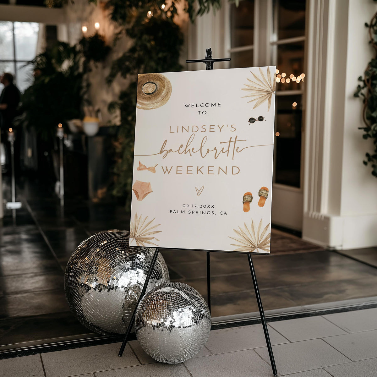 Beach Bachelorette Party Welcome Sign | Boho Weekend Welcome Poster