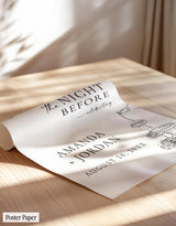 Champagne Tower Rehearsal Dinner Welcome Sign | The Night Before