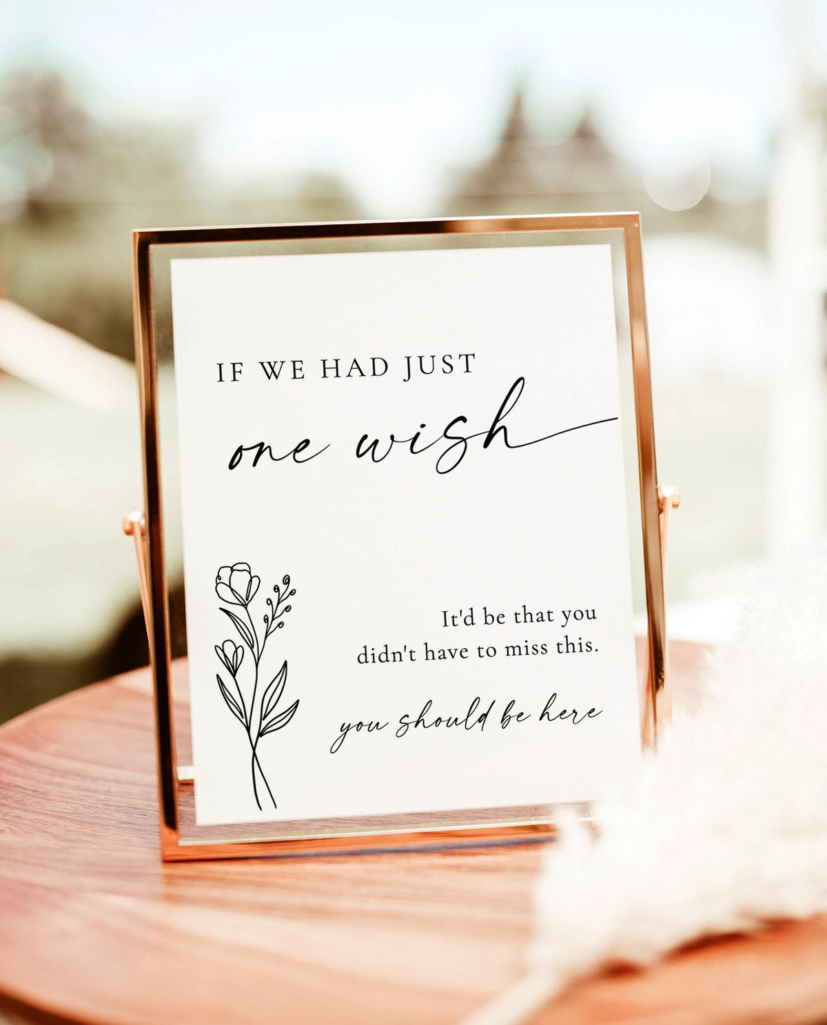 In Loving Memory Sign | 8x10" Wedding Memorial Until