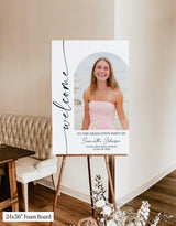 Personalized Photo Graduation Welcome Sign