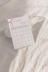 Bridal Bingo Game Bridal Shower Game | Pink Bow