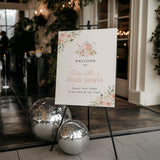 Bridal Shower Tea Party Welcome Sign | Floral Kettle Theme