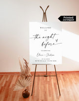 Rehearsal Dinner Welcome Sign | The Night Before Wedding