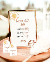 Baby Shower Mimosa Bar Sign | Sunshine Baby Shower Momosa Sign | Mimosa Juice Tags | Momosa Juice Labels | Gender Neutral Baby Shower | S2