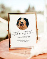 Wedding Favor Sign Template | Dog Treat Wedding Favors Sign | Pet Treat Favor Sign | Biscuit Bar Sign | Editable Template | M9