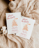 Save the Date Template | Colorful Hand Drawn Save the Date | Retro Save the Date | Modern Unique Save the Date Cards | Editable Template, H1
