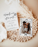 Miniamlist Wedding Announcement | Photo Elopement Announcement | Happily Ever After Party Invite | Funky Disco Ball | Reception Invite | H1
