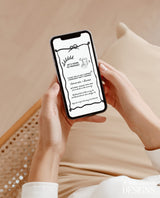 Engagement Party Text Invite Template | Modern Surprise Engagement Invite | Hand Drawn Engagement Party Invite | Editable Template | H1
