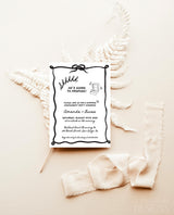 Engagement Party Invite Template | Modern Surprise Engagement Invite | Hand Drawn | Modern Engagement Party Invite | Editable Template | H1