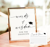 Graduation Signs Bundle | Modern Graduation Table Signs | Minimalist Graduation Welcome Sign | Graduation Party Decor | Editable Template M9