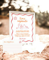 Time Capsule Sign | Hand Drawn Colorful Baby Shower | Time Capsule Cards | Modern Baby Shower | Gender Neutral Baby Shower | H1
