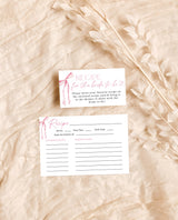 Bridal Shower Recipe Card Template | Bridal Shower Recipe Card Insert | Minimalist Bridal Shower | Recipe Request | Editable Template | B4