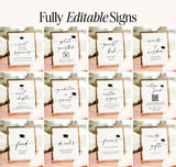 Graduation Signs Bundle | Modern Graduation Table Signs | Minimalist Graduation Welcome Sign | Graduation Party Decor | Editable Template M9