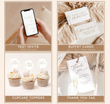 Pearls & Prosecco Bridal Shower Invite Bundle, Pearls and Prosecco Bridal Shower, Gold Pearls and Prosecco Game Bundle, Editable Template P1