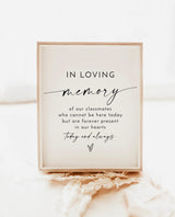 High School Reunion Memorial Sign, Class Reunion Memorial Sign, In Loving Memory Sign, Forever in Our Hearts Sign, Editable Template, M9