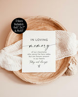 High School Reunion Memorial Sign, Class Reunion Memorial Sign, In Loving Memory Sign, Forever in Our Hearts Sign, Editable Template, M9