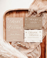 Baby It's Cold Outside Baby Shower Invitation Template, Winter Wonderland Baby Shower, Gender Neutral Baby Shower, Editable Template, W2