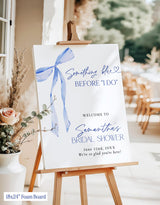 Something Blue Before I Do Bridal Shower Welcome Sign