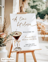 A Tini Bit Closer Bridal Shower Welcome Sign - detail view