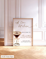 A Tini Bit Closer Bridal Shower Welcome Sign - styled photo