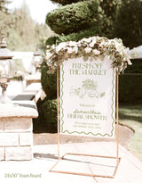 Fresh Off the Market Bridal Shower Welcome Sign
