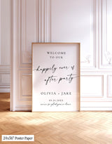 Happily Ever After Wedding Welcome Sign