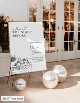 The Night Before Rehearsal Dinner Welcome Sign