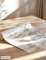 Engagement Party Welcome Sign | Minimalist Modern Champagne Tower - alternate view