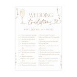 Wedding Traditions Bridal Shower Game | Pearls and Prosecco