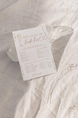 Who Knows the Bride Best Bridal Shower Game | Pearls and Prosecco - detail view