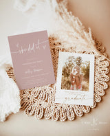 Graduation Party Invitation with Envelopes | She Did It Modern Photo Announcement 5x7 - Printed Invitation by Wild Bloom Desi