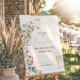 Wildflower Bachelorette Welcome Sign | Floral Botanical