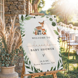 Woodland Baby Shower Welcome Sign | Forest Nature Theme