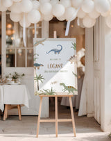 Dinosaur Birthday Party Welcome Sign | Kids Dino Theme
