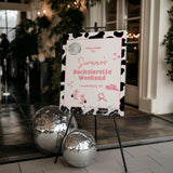 Cowgirl Disco Bachelorette Welcome Sign | Nashville Rodeo Bach - mockup display