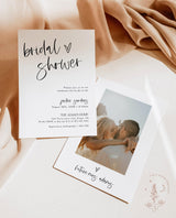 Personalized Minimalist Bridal Shower Invitation with Envelopes