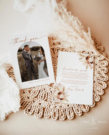 Personalized Photo Thank You Card — Boho