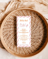 Hand Drawn Wedding Menu