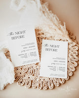 Modern Rehearsal Dinner Invitation