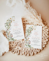 Wildflower Baby Shower Invite