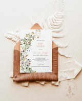 Wildflower Baby Shower Invite