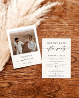 Photo Wedding Announcement with Envelopes
