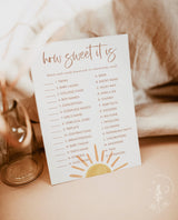 Candy Match How Sweet It Is Baby Shower Game