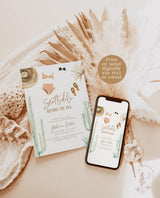 Desert Bachelorette Party Invitation with Itinerary