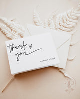 Personalized Minimalist Thank You Card