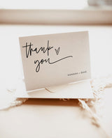 Personalized Minimalist Thank You Card