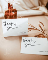Personalized Minimalist Thank You Card