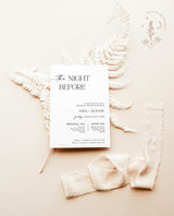 Modern Rehearsal Dinner Invitation